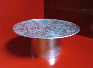 錫　石目高杯　六寸